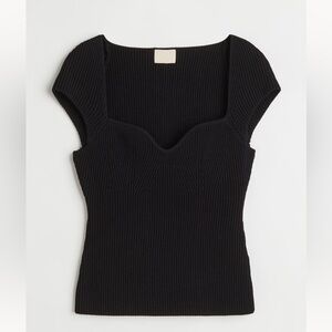 Hm rib knit top